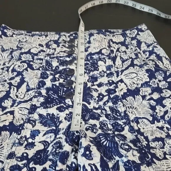 Ulla Johnson's Floral Ellis Jeans Corset-Inspired Button Fly Kick Flare Size 6 - Picture 13 of 14